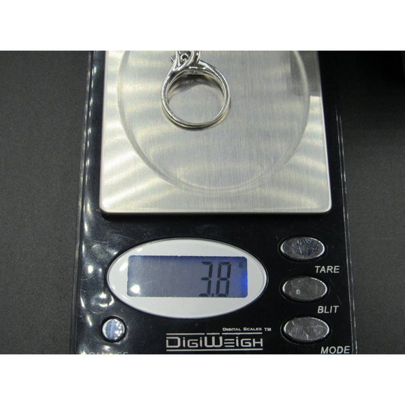 Size 6.5 10K White Gold 2.4 Total Carat Weight Of Natural Diamonds Band Ring - Picture 10 of 10